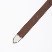 Western Leather Belt in Brown calf