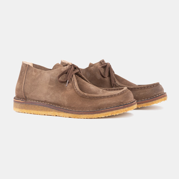 Beenflex Moccasin in Suede - Dark Khaki