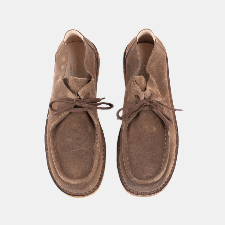 Beenflex Moccasin in Suede - Dark Khaki