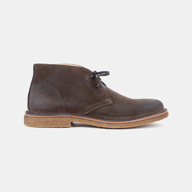 Greenflex Desert Boot in Suede - Dark Chestnut