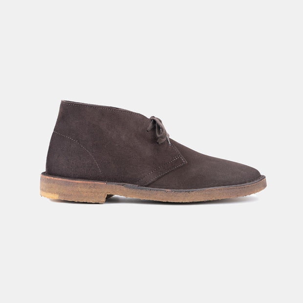 Montflex Desert Boot in Suede - Dark Brown