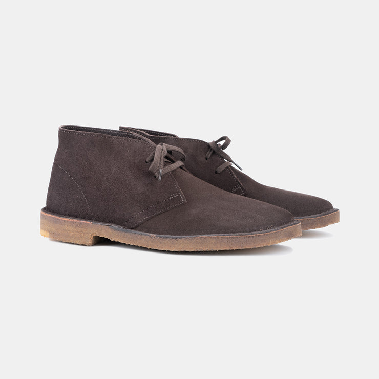 Montflex Desert Boot in Suede - Dark Brown