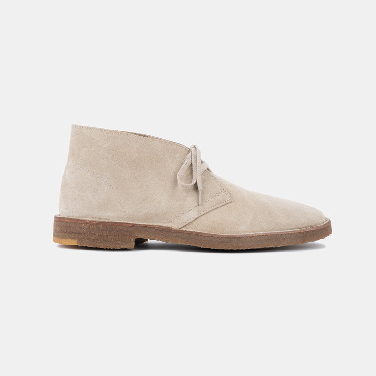 Montflex Desert Boot in Suede - Ecru