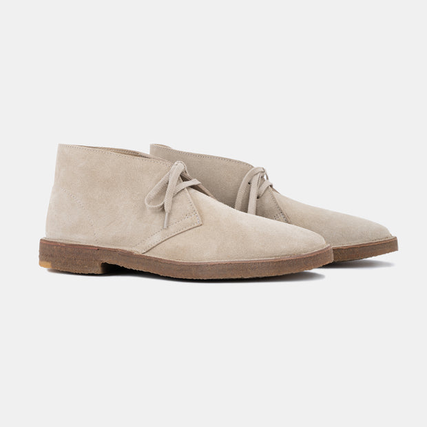 Montflex Desert Boot in Suede - Ecru