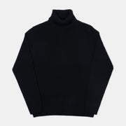 Roll-neck in Wool and Cashmere - Black