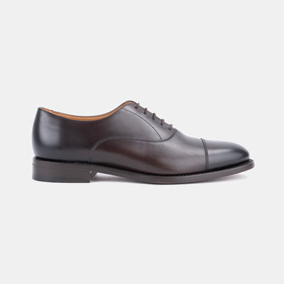 Cap Toe Oxford Rounded - Dark Brown Calf