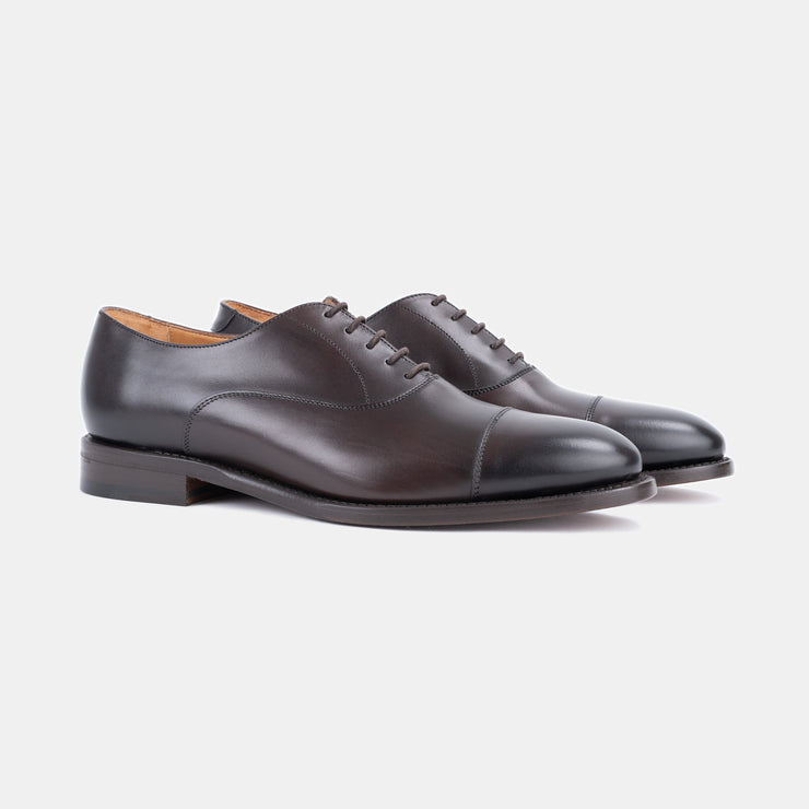 Cap Toe Oxford Rounded - Dark Brown Calf