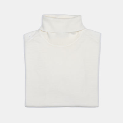 Rollneck in Merino Wool - Off White