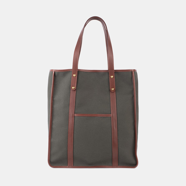 Market Tote Bag in Canvas - Dark Olive