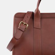 Small Travel Duffle in Harness Leather - Chestnut