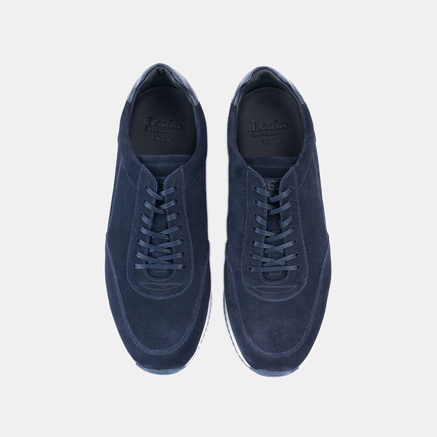 Bannister in Suede - Navy