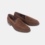 Imperial Penny Loafer in Suede - Brown