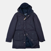 Alaska Parka in Dry Wax Cotton - Navy