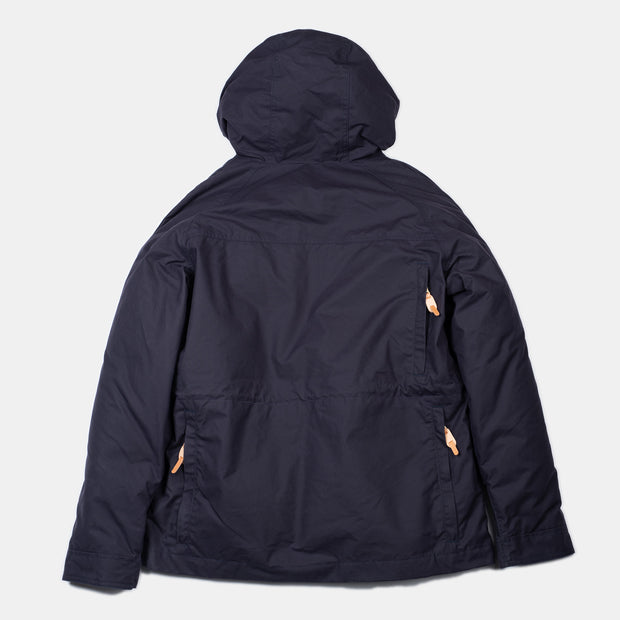 Fisherman Parka in Dry Wax Cotton - Navy