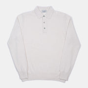 Polo in Wool and Cashmere - Off White