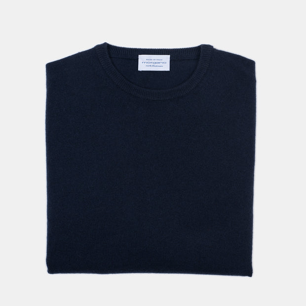 Crewneck in Cashmere - Navy