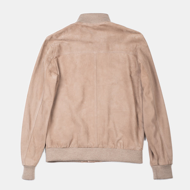 Valstar Lined Valstarino Jacket in Suede - Greige