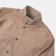 Valstar Lined Valstarino Jacket in Suede - Greige