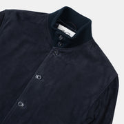 Valstar Lined Valstarino Jacket in Suede - Navy