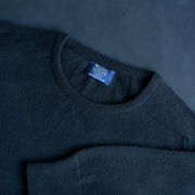 Leven Crewneck Sweater in Lambswool  - Black