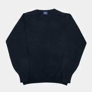 Leven Crewneck Sweater in Lambswool  - Black