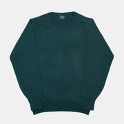 Leven Crewneck Sweater in Lambswool  - Green