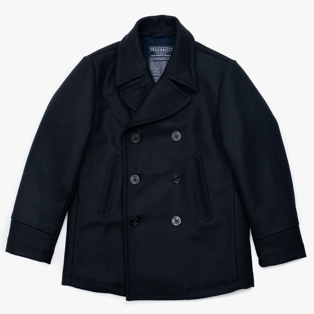 Peacoat in Dark Navy Casentino Wool – Caine Clothiers