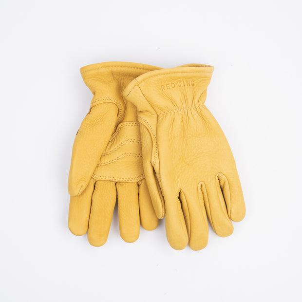 Heritage Work Glove in Gold Buckskin Leather